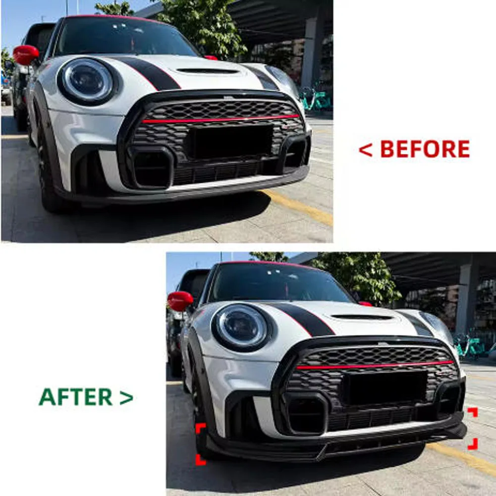 New Front Lip Spoiler Bumper Shovel Modification For BMW Mini Cooper JCW/ Mini One/ Mini Cooper S F55 F56 F57 2022-2023