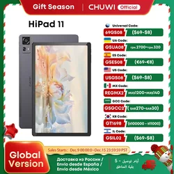 CHUWI HiPad 11 Tablet 10.95inch 1920x1200 FHD 4G LTE Unisoc T616 6GB LPDDR4 128GB Android 14 Tablet PC for Gaming Widevine L1