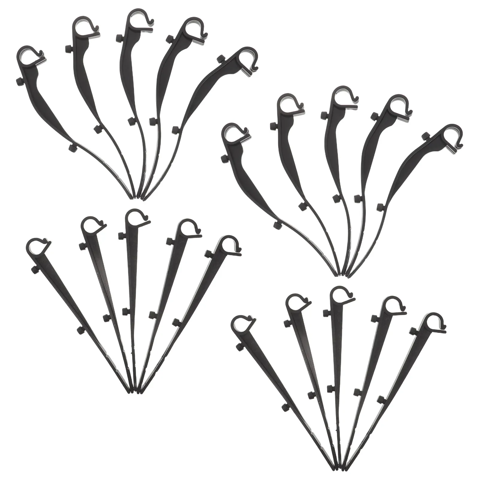 40Pcs Mesh Clips for Gutters Windproof Gutter Fixing Clips Leaf Screen Protection Plastic Gutter Guard Fasteners