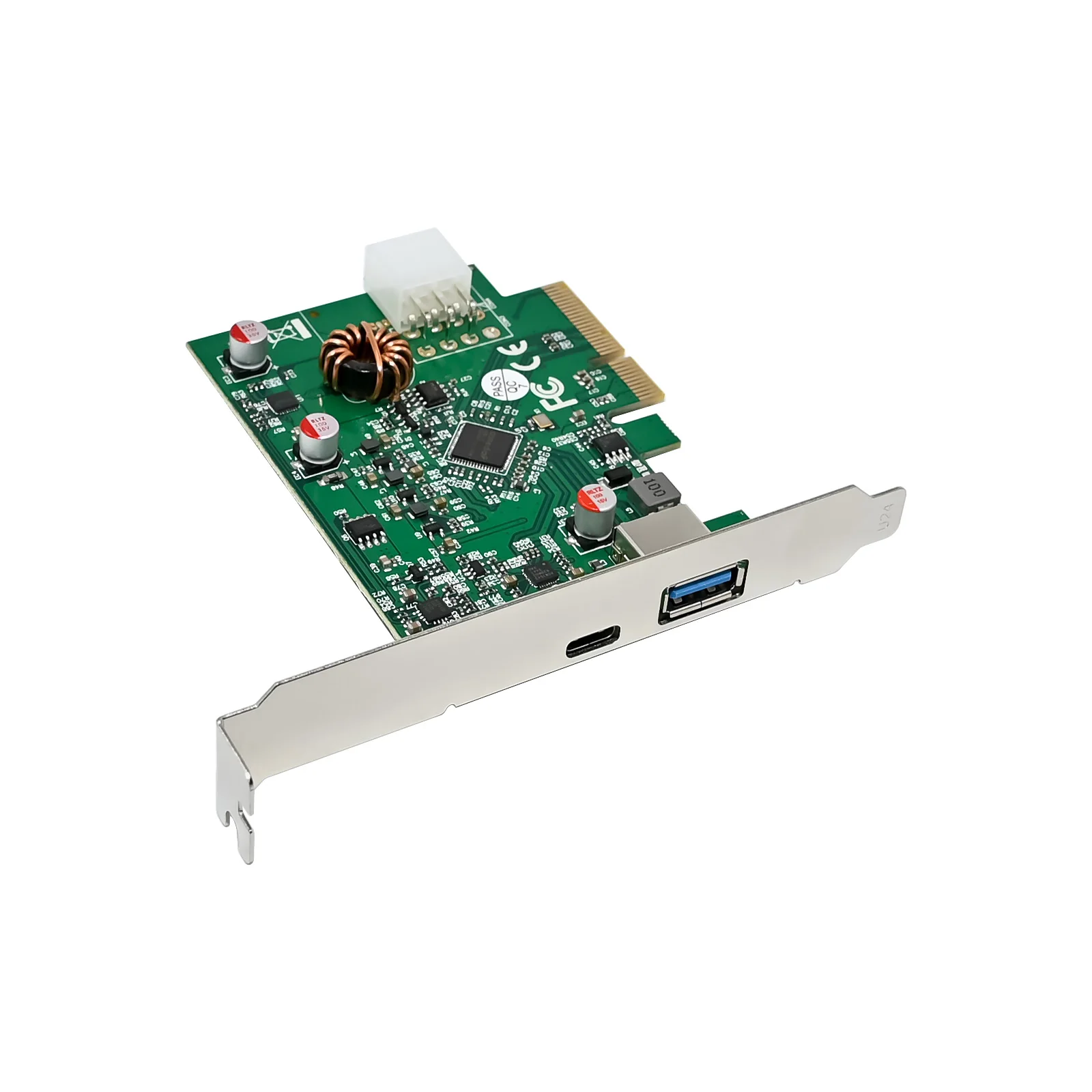 Tarjeta extendida SUNWEIT ST688 PCIe X4 ASM3142 USB3.1-C+A&PD3.0