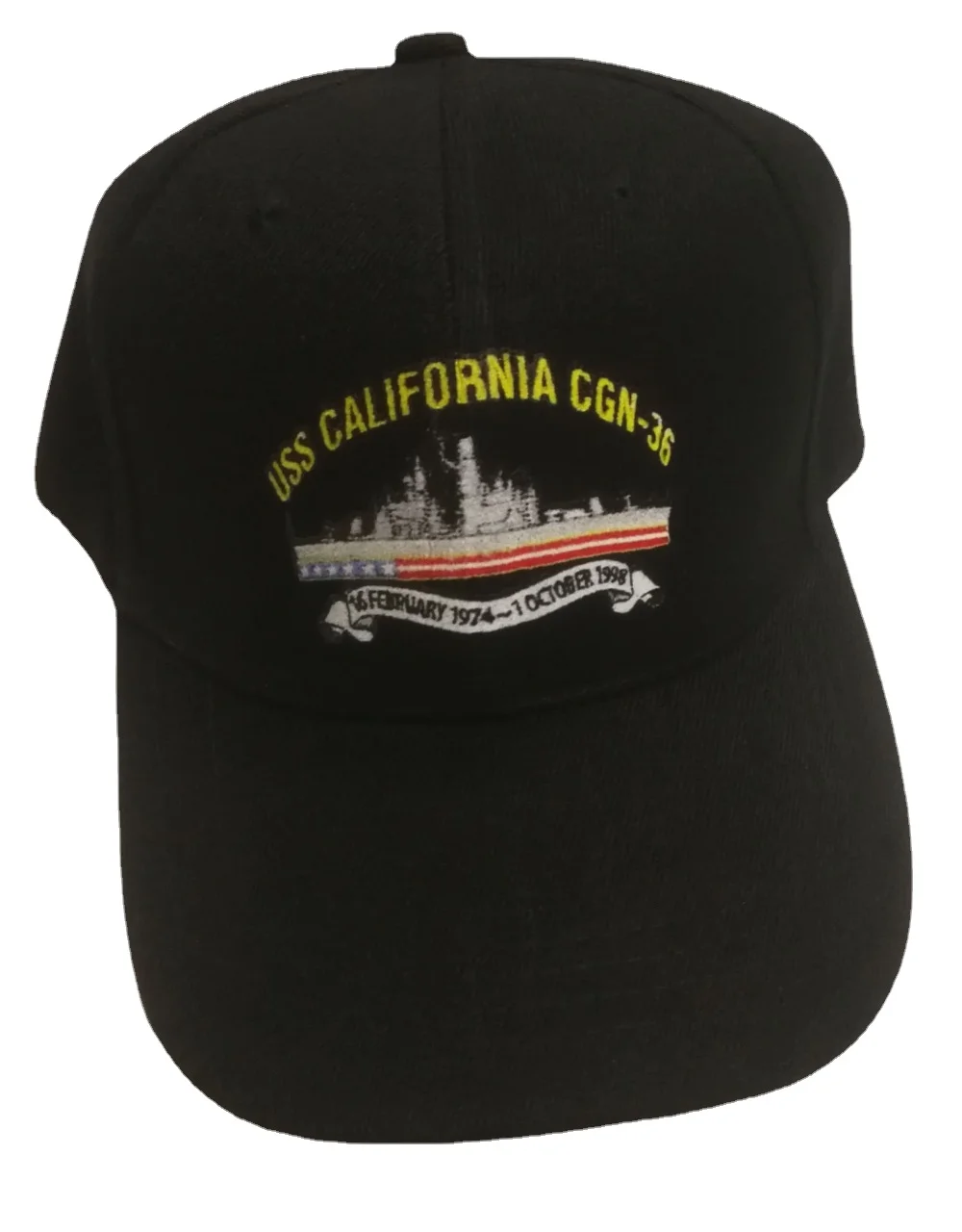 

Printed USS CALIFORNIA CGN-36 United States Military Ship US- HAT Naval Baseball Cap