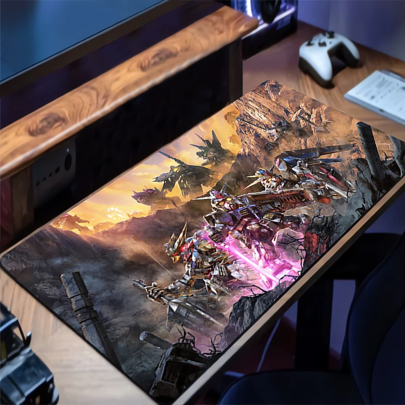 Mousepad Mechanical Warrior RX-78-2 Gundam HD Desk Mat Rubber Keyboard Pad Non Slip Desk Mouse Mat Gaming Mouse Pad Extended Pad