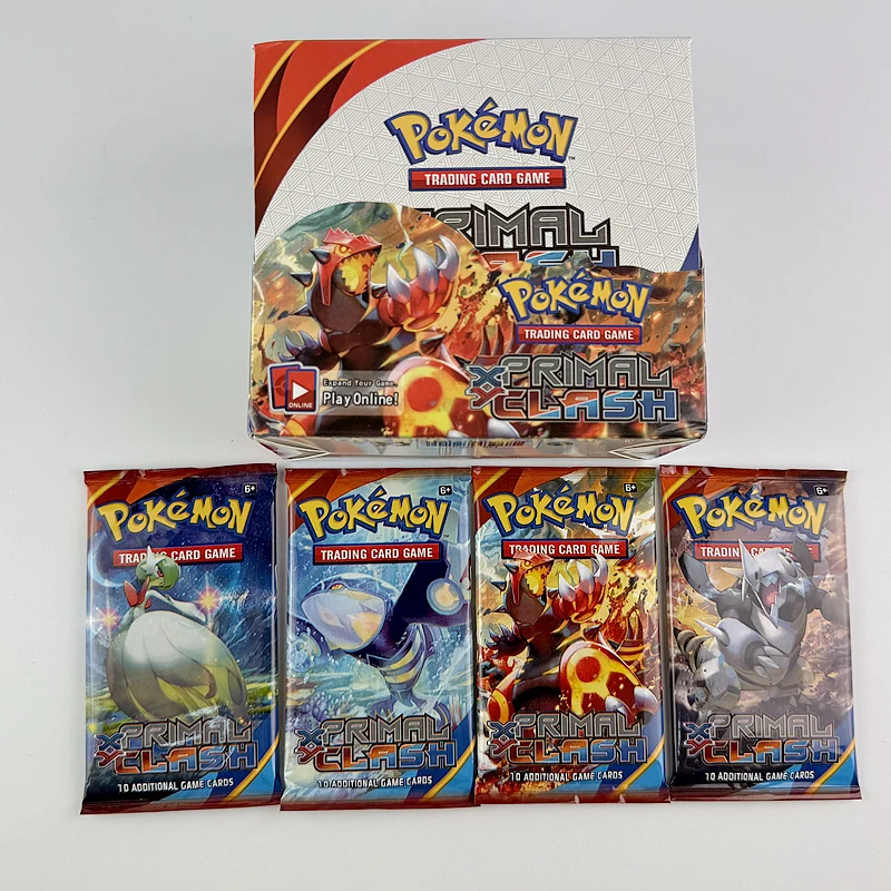 10/20Pcs English version Pokémon TCG XY—Primal Clash Booster Pokemon trade cards