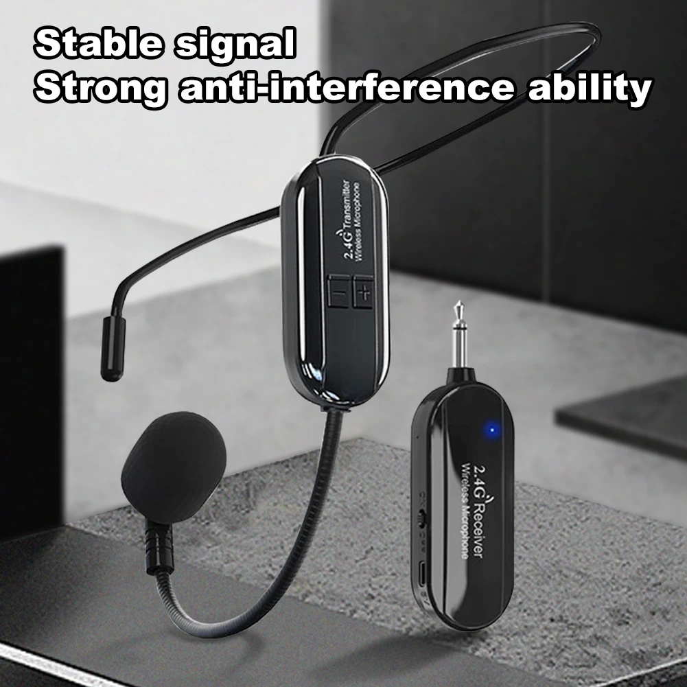 2.4G draadloze headset en handheld 2-in-1 microfoon Lange afstand hoofd Handheld microfoon 2 in 1 voor stemversterker Podiumluidsprekers Teach