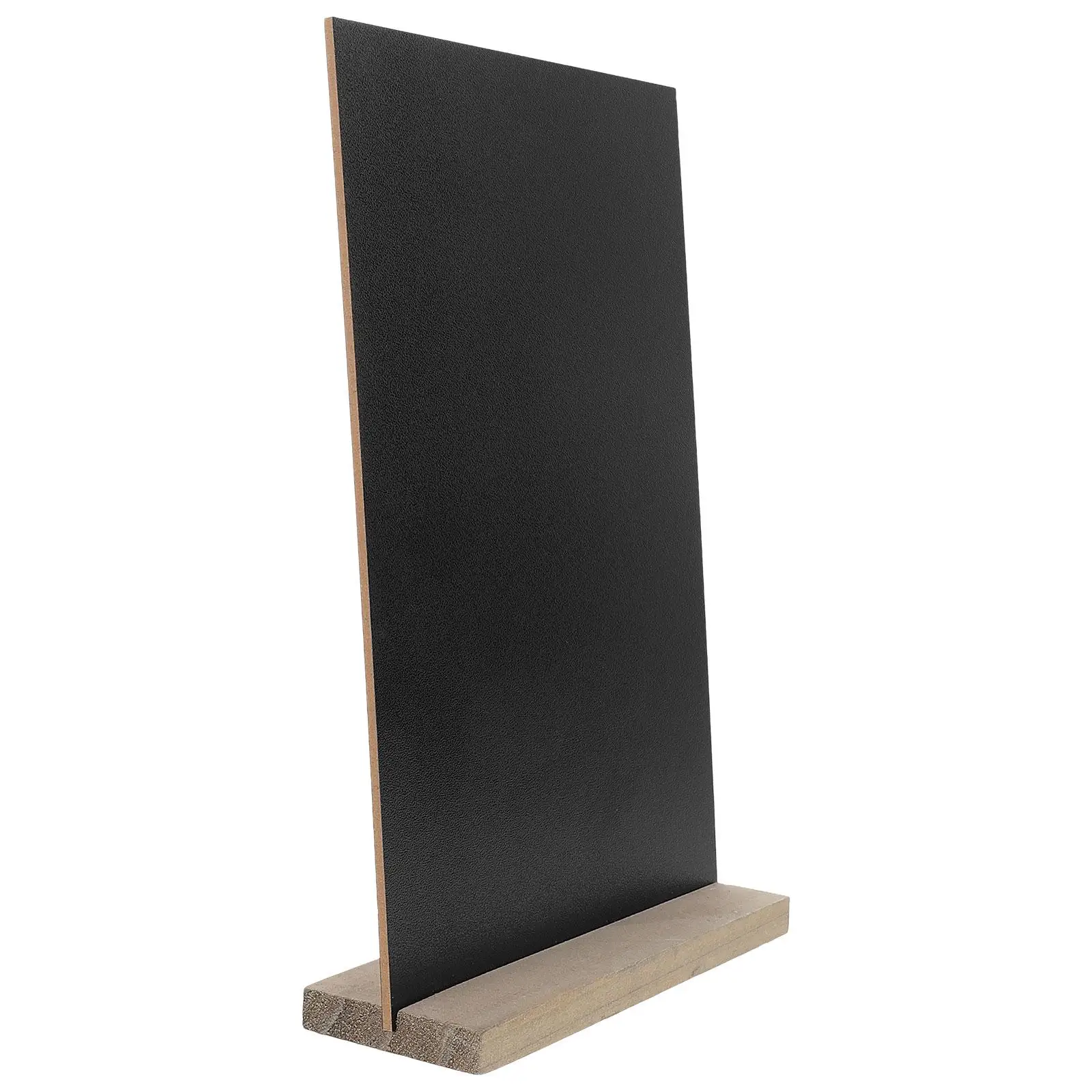 

Wooden Small Blackboard Mini Double-sided Writable Display Stand Memo Board Ornament Restaurant Sign Chalkboard Decor