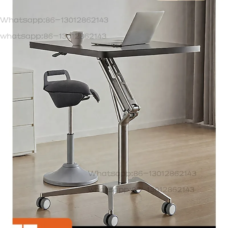 Mobile podium Lifting lecture table Classroom podium table Exhibition hall Welcome desk