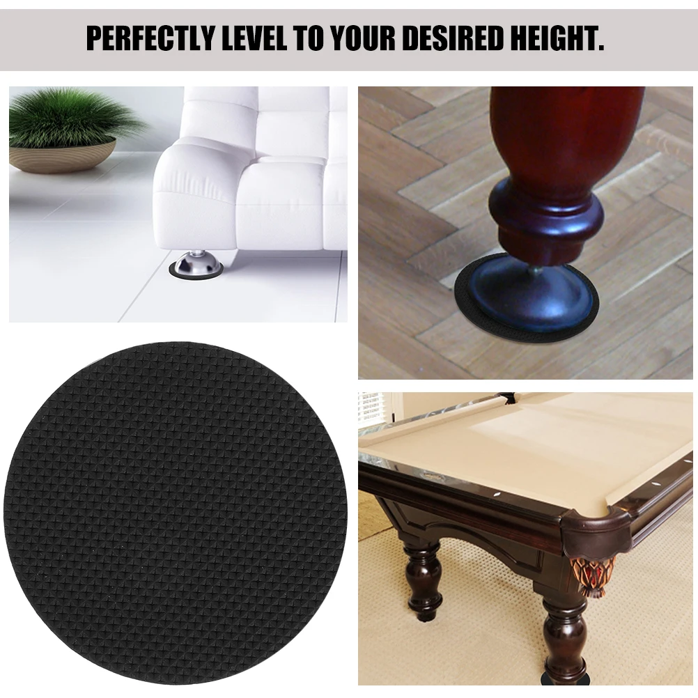 

12pcs Billiard Table Foot Mats Pool Feet Pads Eva Levelers Adjustable Leg Leveling Accessories Floor Furniture Support Shims