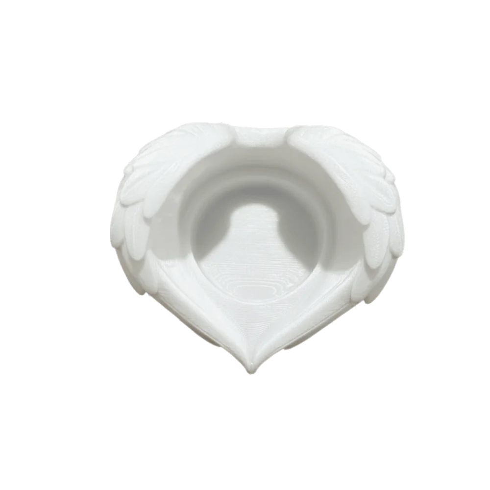 Plastic 3D Printed Wings Candle Holder Artistic Stable Wing Storage Box Decorative Candlestand Candlestick Fireplace Decor