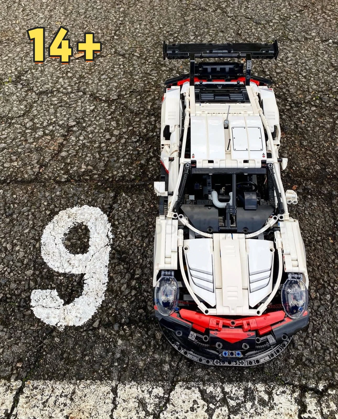 

Super Racing Car Building Blocks 42096 1580pcs Bricks Assembly Diy Model Toys Collection Moc Educational Toys Boy Birthday Gift