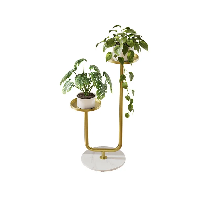 

Metal Floor Stand Flower Rack for Balcony Living Room Flowerpot Vases Holder Plants Display Shelves Furniture Decoratives