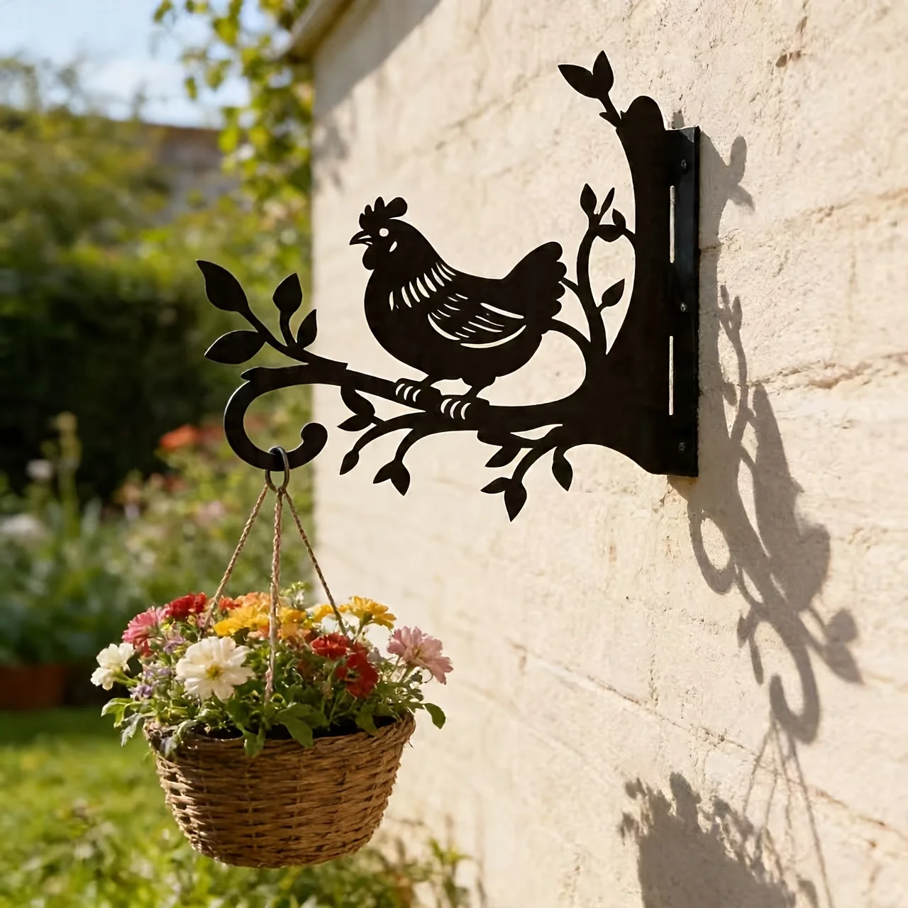 Large-Sized Chicken Hooks for Hanging on Branches, Iron Plant Hangers for Outdoor Use, Suitable for Gardens, Flower Pots, Birdcages, Bird Feeders, and Wind Chimes, Beautiful, Sturdy, and Durable