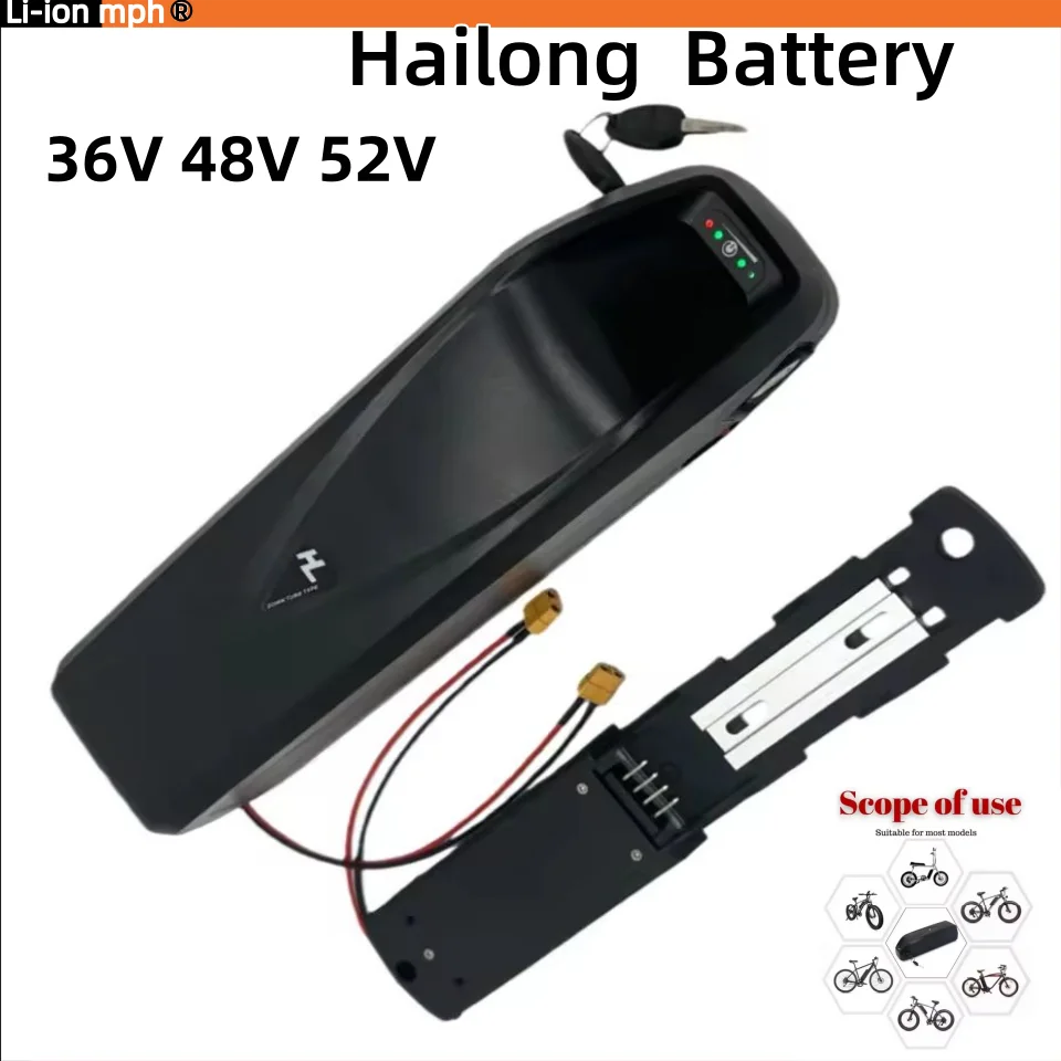 

Новинка для 2025-Совершенно новый аккумулятор 36 В 48 В 52 В 30 Ач Hailong Aibik 30 А BMS 350 Вт 500 Вт 750 Вт 1000 Вт 1500 Вт и зарядное устройство 18650 аккумулятор