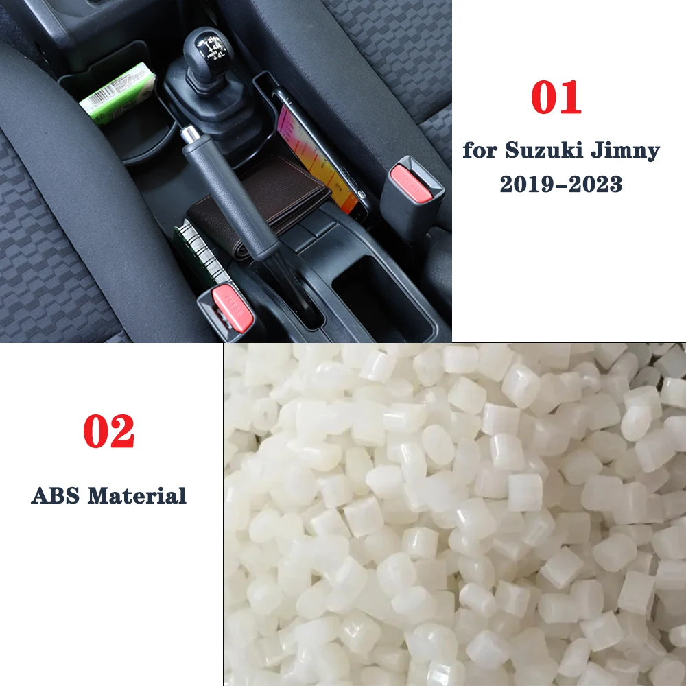 for Suzuki Jimny 2019 2020 2021 2022 2023 4WD Gear Shift Storage Box Center Console Organizer Tray ABS Car Interior Accessories