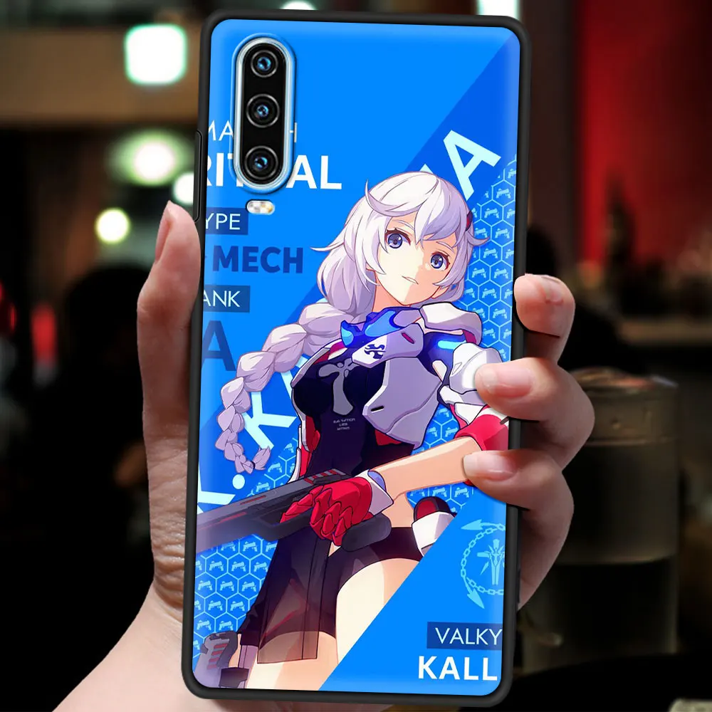 Honkai Impact Phone Case For Huawei P30 P40 Lite E P50 P20 Pro Y9 Y7 Y6 2019 P Smart 2021 Z Y6p Y7a Y9s Black Cover Silicone