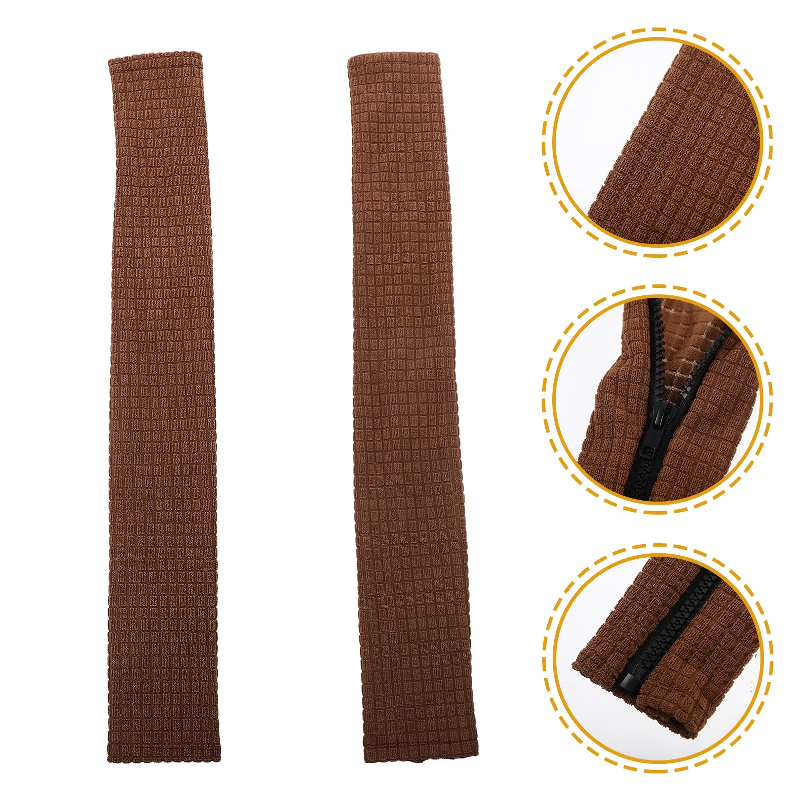 

2Pcs Chair Armrest Protectors Handle Covers Thickened Polyester Pad Armrest Sleeve Elastic Fit Office Home Chair