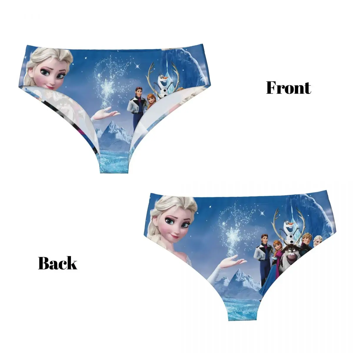 Женские милые трусики принцессы Эльзы на заказ, нижнее белье, женские дышащие трусы с героями мультфильмов аниме, трусы