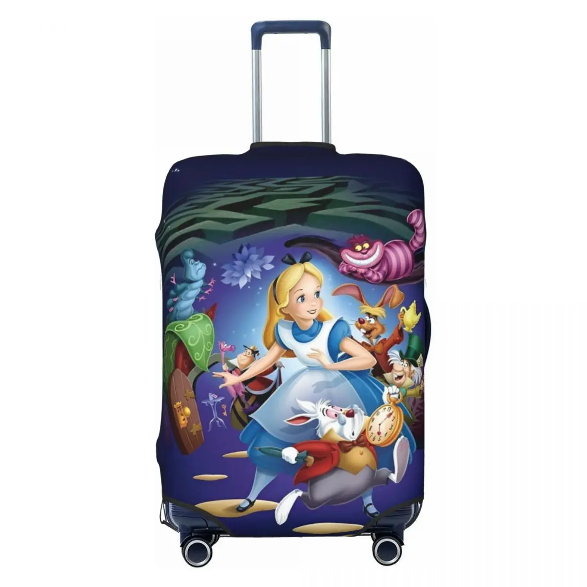 

Anime Manga Alice In Wonderland Suitcase Cover Useful Travel Protector Luggage Supplies Vacation