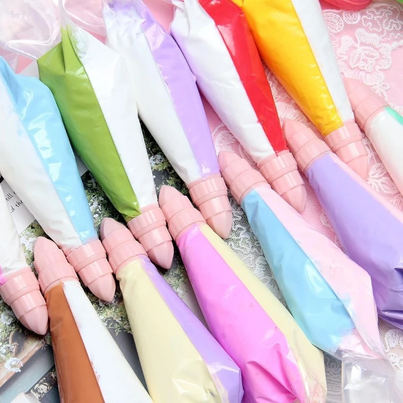 

12-color Two-color Cream Glue Set 100g Environmentally Friendly and Safe Diy Hairpin Phone Case Writing Case Material
