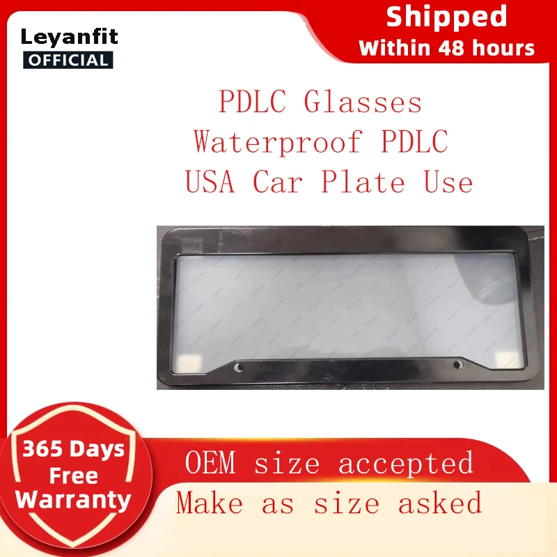 

PDLC Glasses Waterproof PDLC USA Car Plate PDLC Smart Film Glass Film Customized Accepted EU Plate Glass Film Switchable Plate