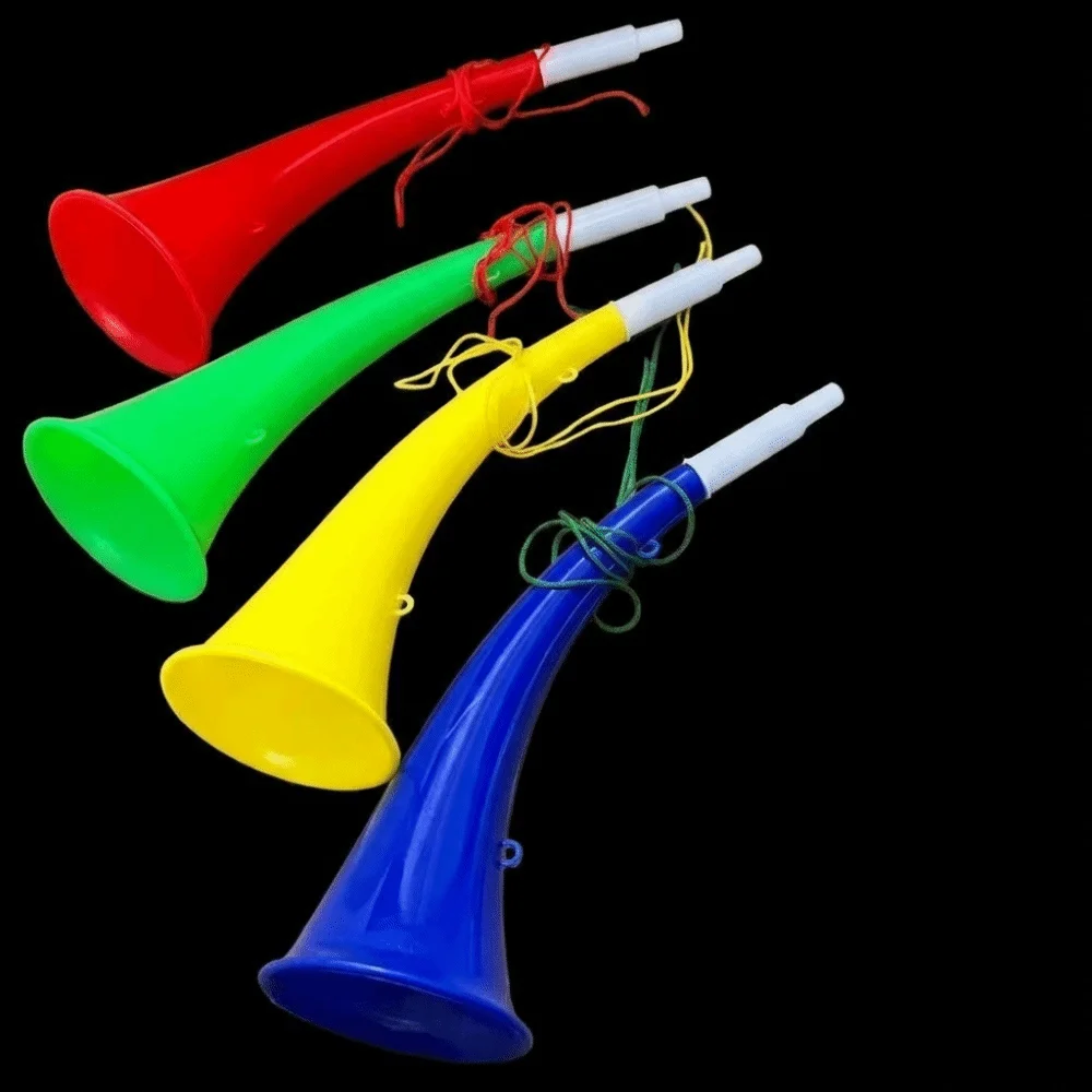 Loud Portable Vuvuzela with Lanyard 27.5cm Ox Horn Random Color Noisemaker Sports Events Fan Cheering Props