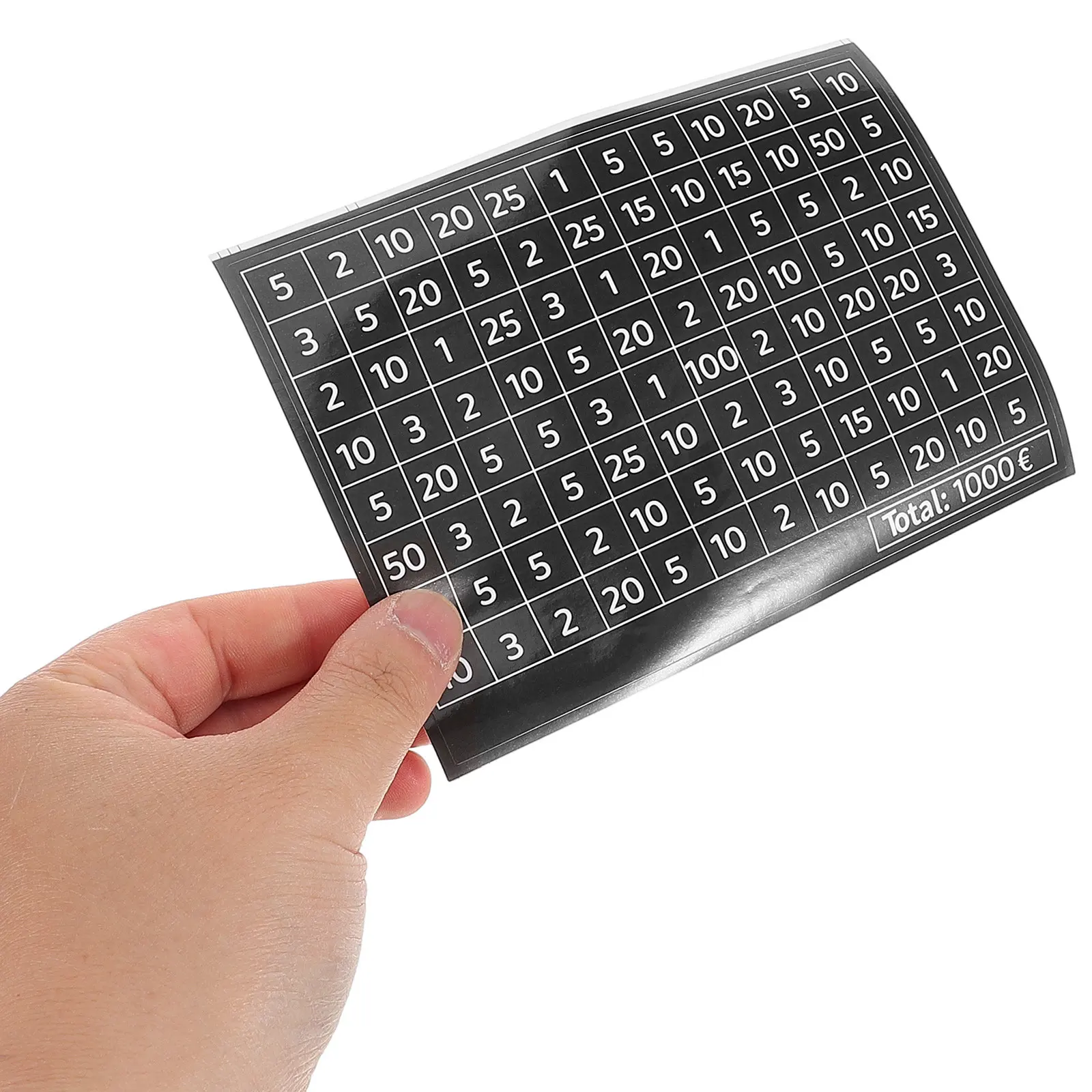 

50Pcs Money Saving Stickers Euro Currency Tracking Charts for Savings Jar DIY Counting Labels Piggy Bank Cash Container