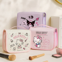 Sanrio Makeup bag Fold Cosmetic bag Women's Makeup organizer Large Capacity Toiletry bag Travel Necessaire Toiletry kit