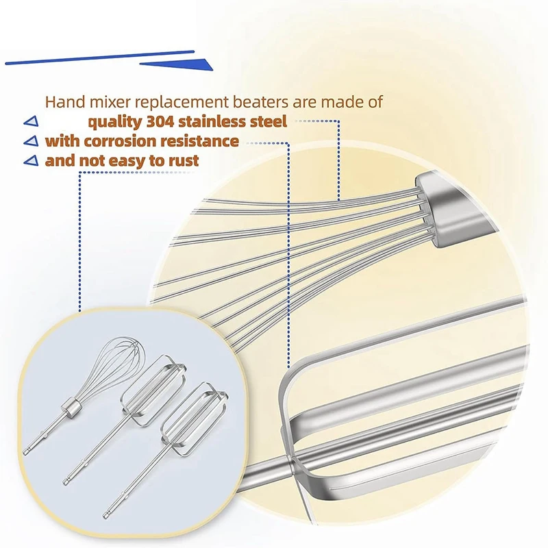 1 Set Hand Mixer Beaters Attachments For Replacement Hamilton Beach Mixer Parts Hand Mixers 62695V