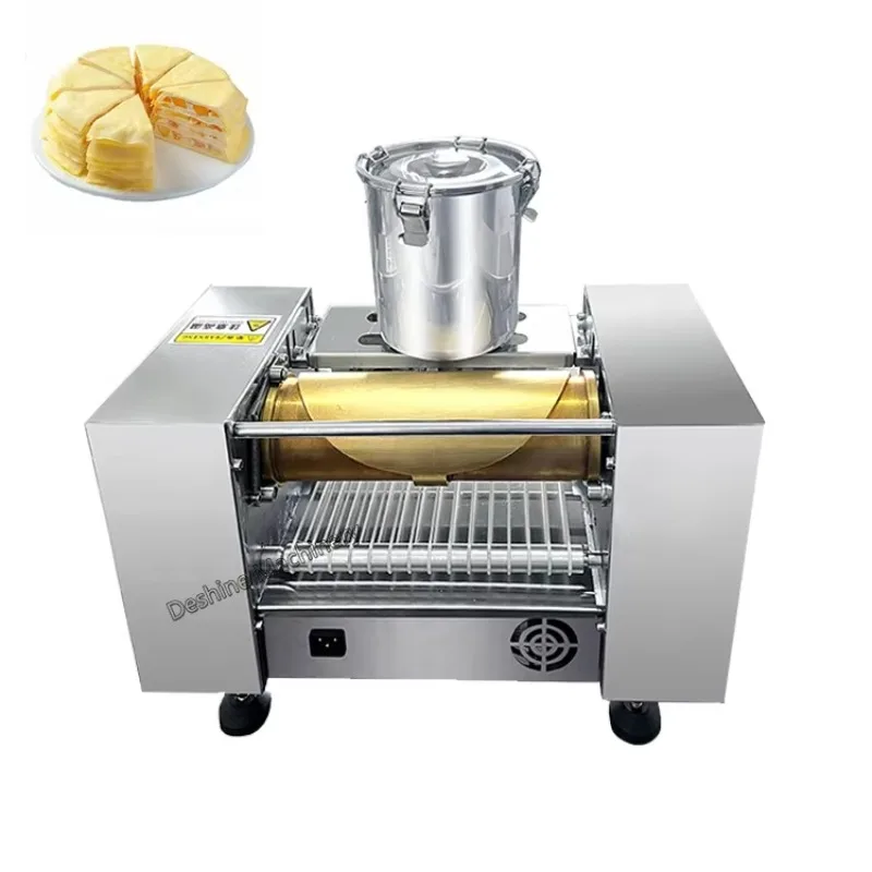 Commercial Automatic Mini Mille Crepe Maker Pancake Machine Thousand Layer Cake Machine Egg Skin Crepe Making Machine Price