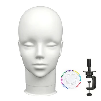 Wig Mannequin Stand, Display Mannequin Head, Hair Styling Tool Mannequin Head, Includes…