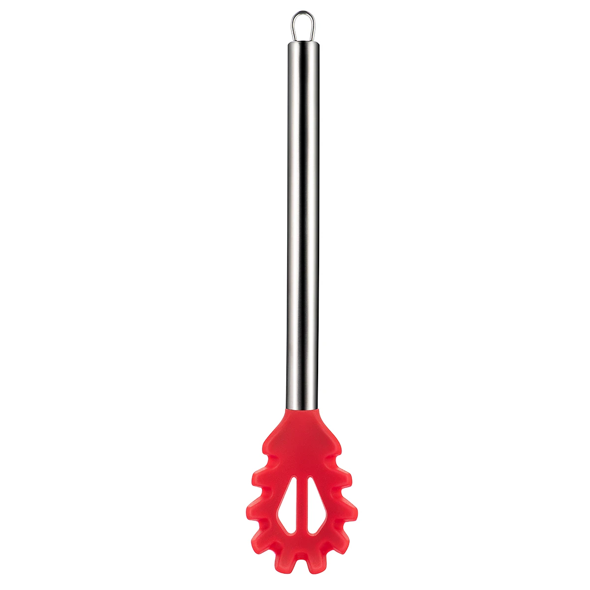 Cuchara de espagueti, tenedor de espagueti de silicona de 13 pulgadas, cuchara de fideos resistente al calor