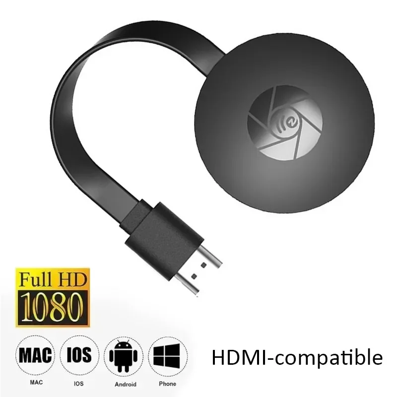 Dongle Miracast portátil compatible con HDMI, Wifi, Anycast, 1080P, para pantalla MiraScreen, compatible con TV, Android, Ios, pantalla espejo