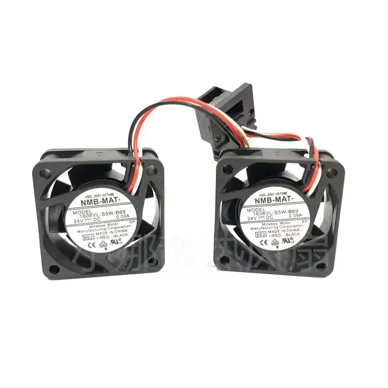 Ventilador de refrigeración 2 en 1 para sistema FANUC, 4 cm, A90L-0001-0575, 1608VL-S5W-B69, 24 V, 0,09 A, 40 mm, con doble rodamiento de bolas