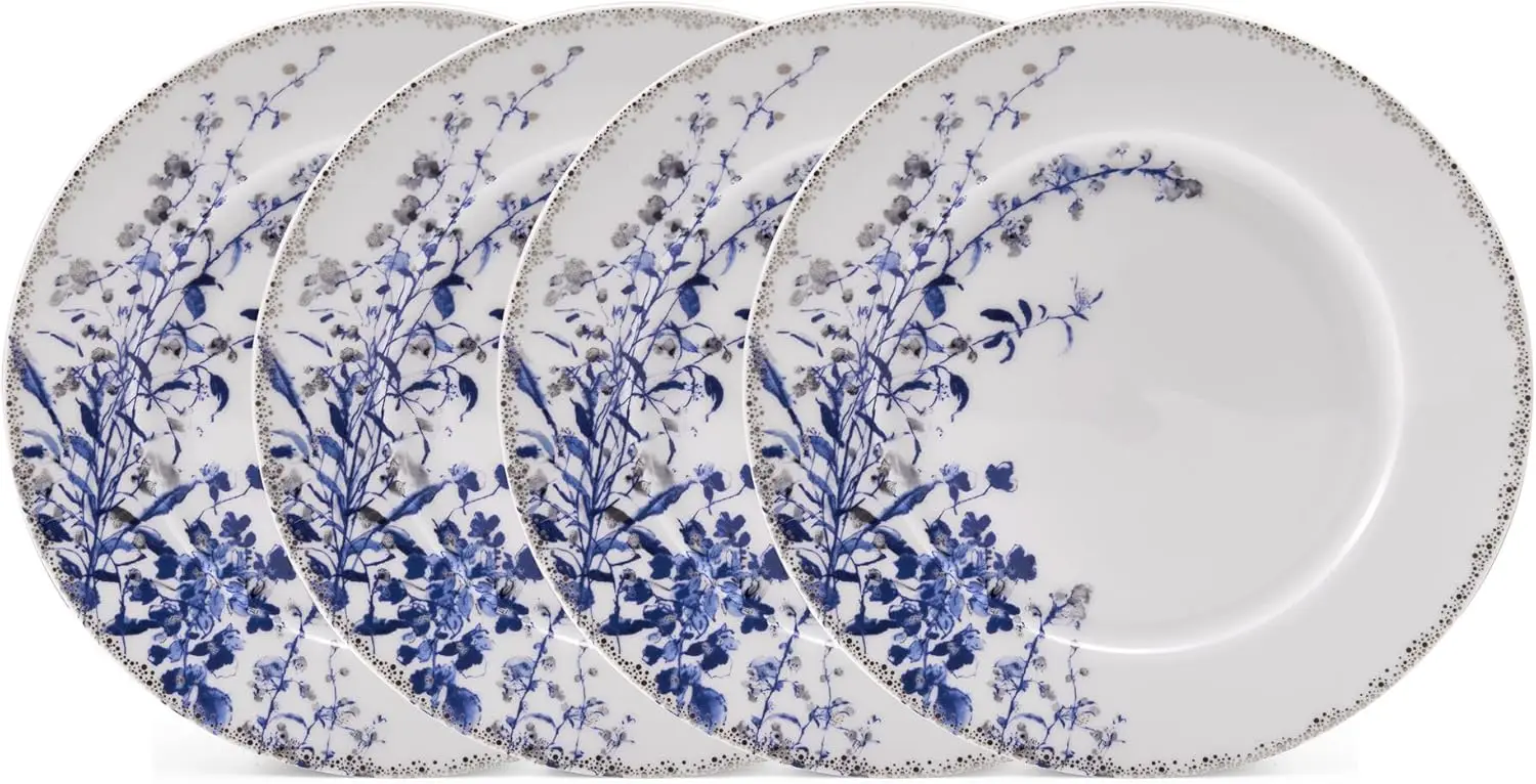 

Обеденные тарелки Kaia Floral Bone China, набор из 4 шт., 11 дюймов