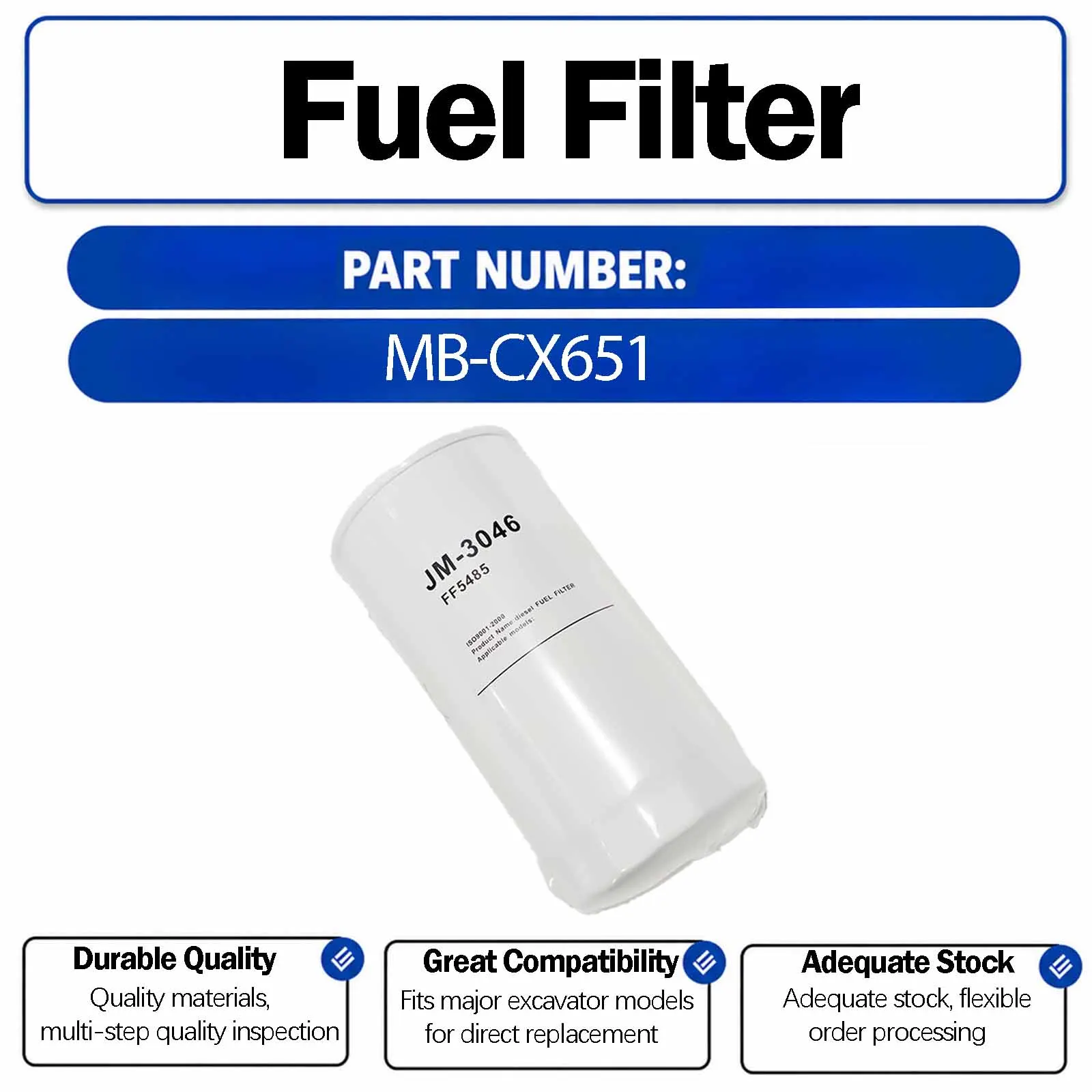 Fuel Filter 65.12503-5026A For Shantui SD160 Bulldozers