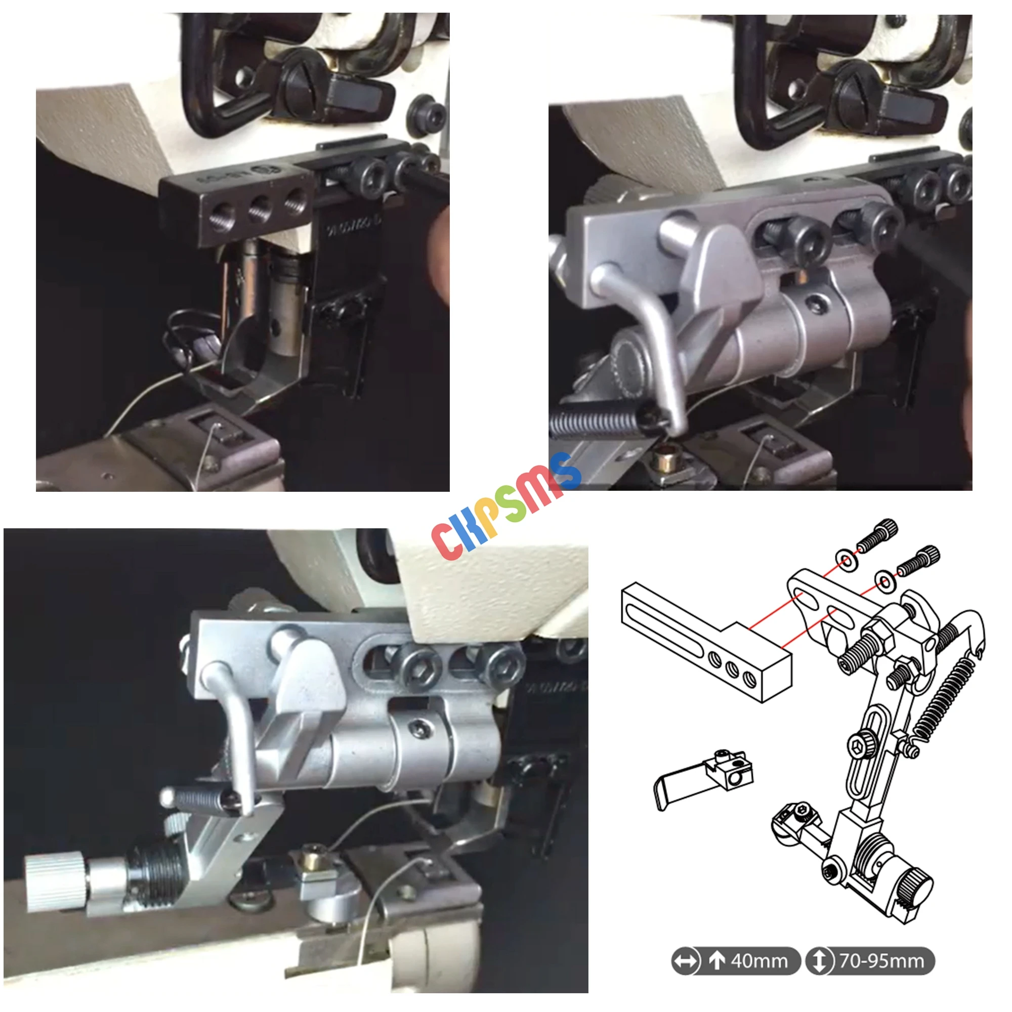 1set # KG-1245 guida del bordo sospeso per Pfaff 335 1245 1246, 1525, 1526, 591, 2545