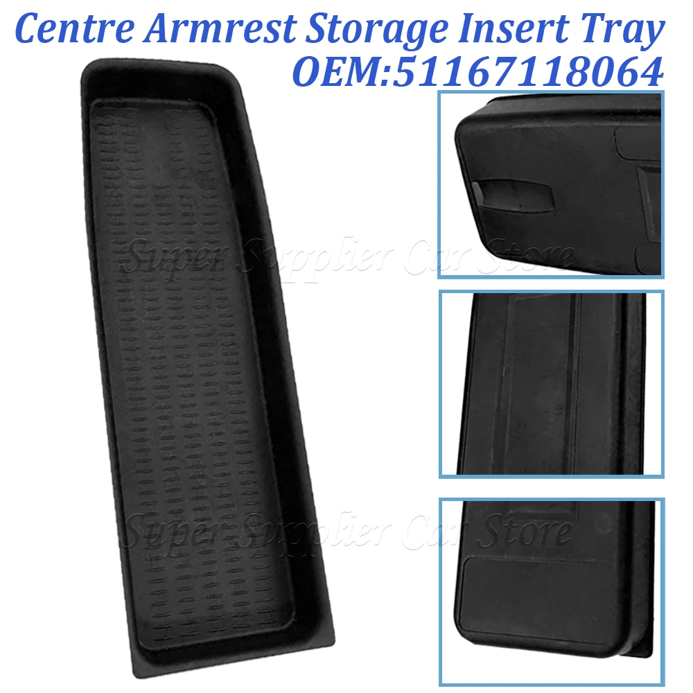 One piece Centre Armrest Storage Insert Tray For E90 E91 E92 E93 Replacements Replaces OEM Number 51167118064 H9EE