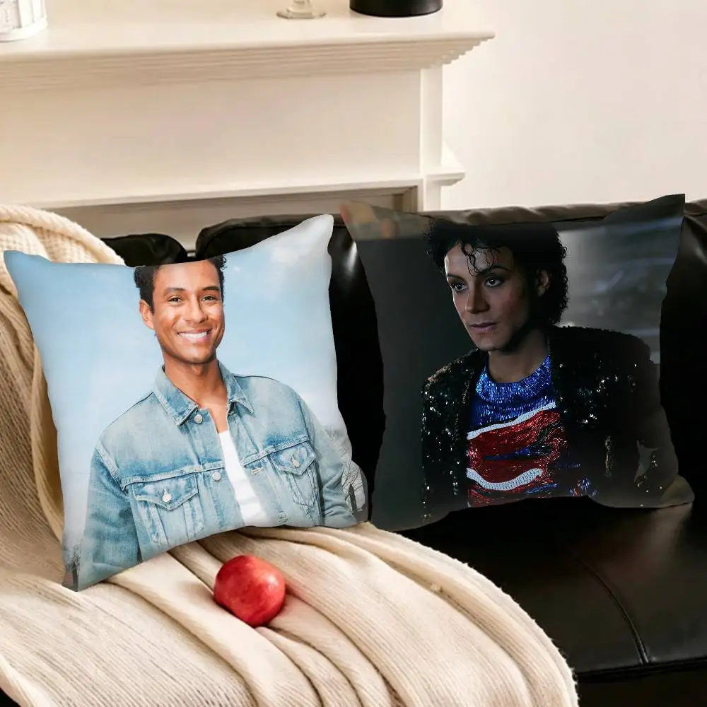 Actor Jaafar J-Jackson   Various Sizes Square Pillowcase For Car Home Bedchamber Decor
