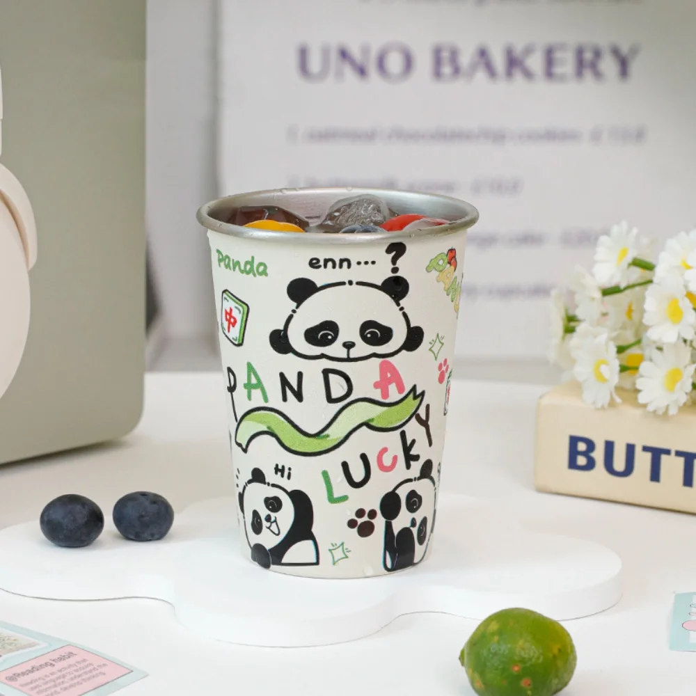 304 Stainless Steel Mug Reusable Beautiful Animal Pattern Pint Cup Water Tumbler for Camping