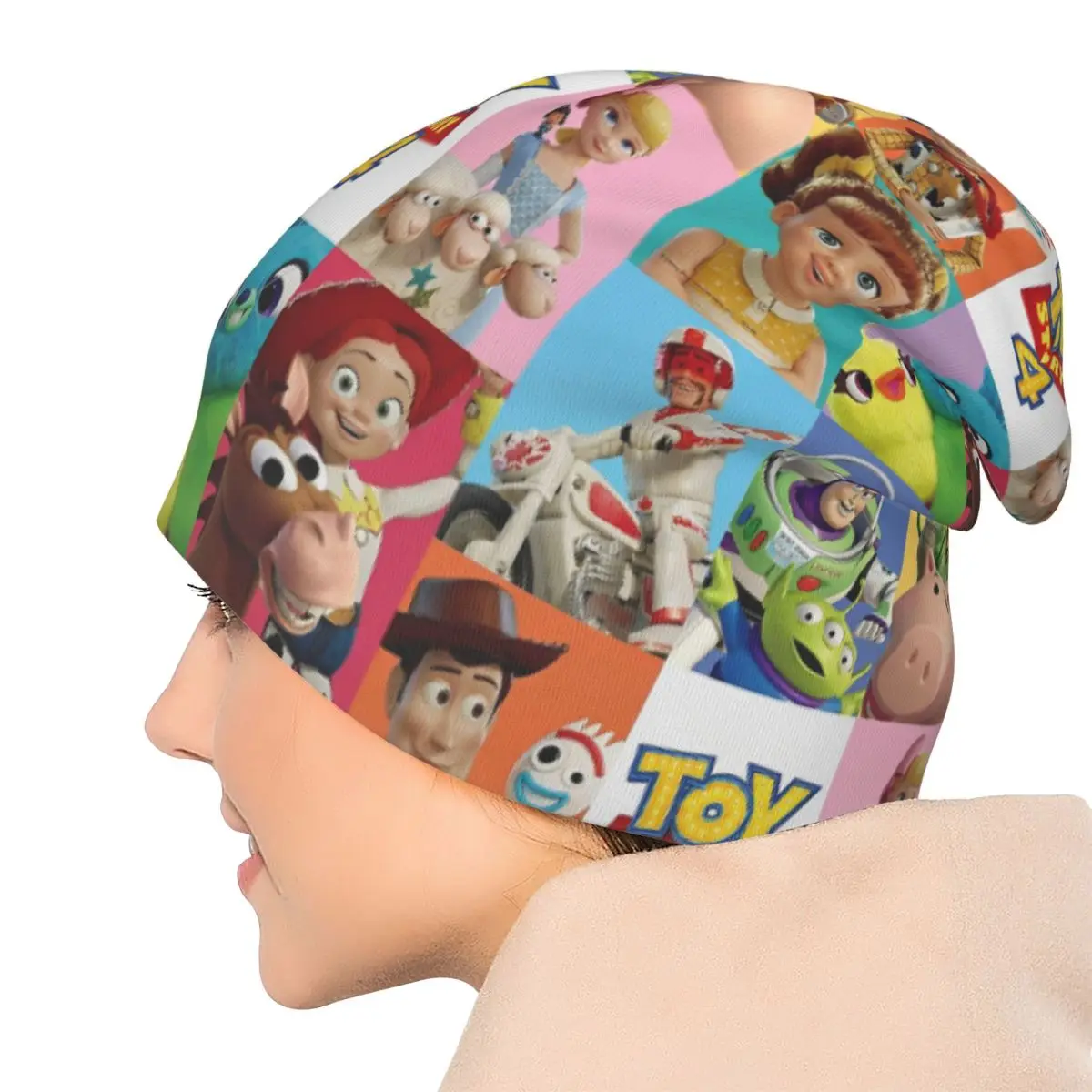 Czapki typu beanie z postaciami z filmu Toy Story, modne czapki uliczne, czapki z daszkiem, czapki dla mężczyzn i kobiet, ciepłe, termiczne, elastyczne.
