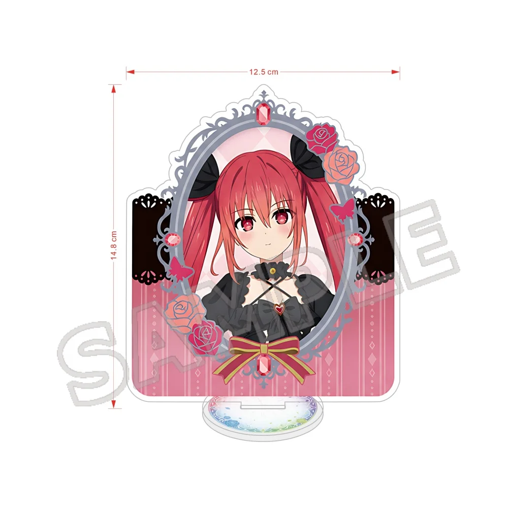Anime Date A Live 15cm Acrylic keychain Stand Kurumi Kotori Yoshino Gothic Dress Table Decor Gift