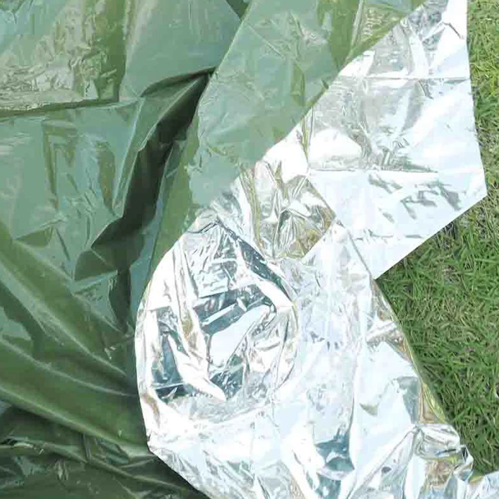 3Pcs Outdoor Camping Decke Wärmedämmung Notfall Überleben Kit Wasserdichte Tragbare Leichte Notfall Decke