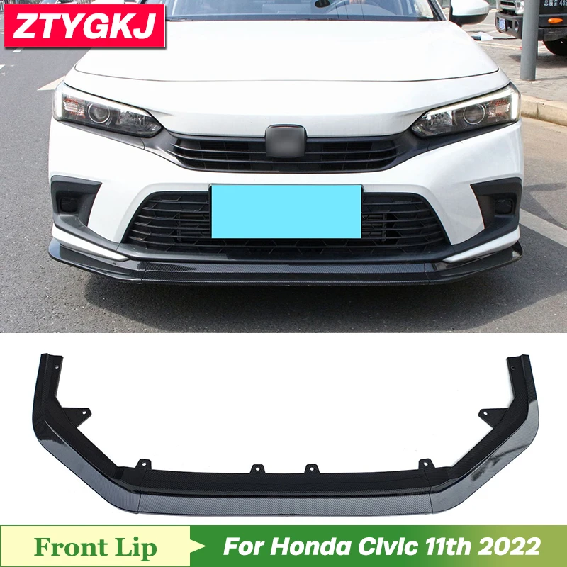 

3 шт. полипропиленовый материал, разветвители губ переднего бампера для Honda Civic 11th 2022