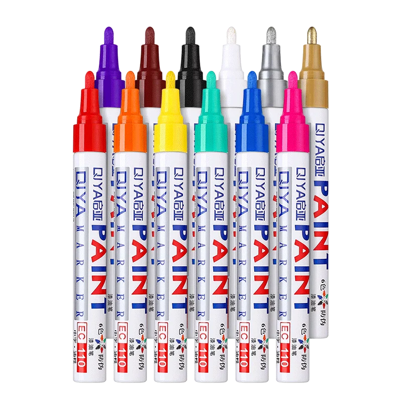 12 Colors QIYA Paint Pen Available RC Car Tire Paint Marker Drawing Pen Tool for Model Car Track For Axial SCX10