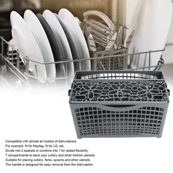 Diskmaskin Förvaringskorg för bestick Bestickhållare Knivar Gafflar Förvaringsställ för ///LG diskmaskin 8 best sales Dishwasher silverware basket - №3