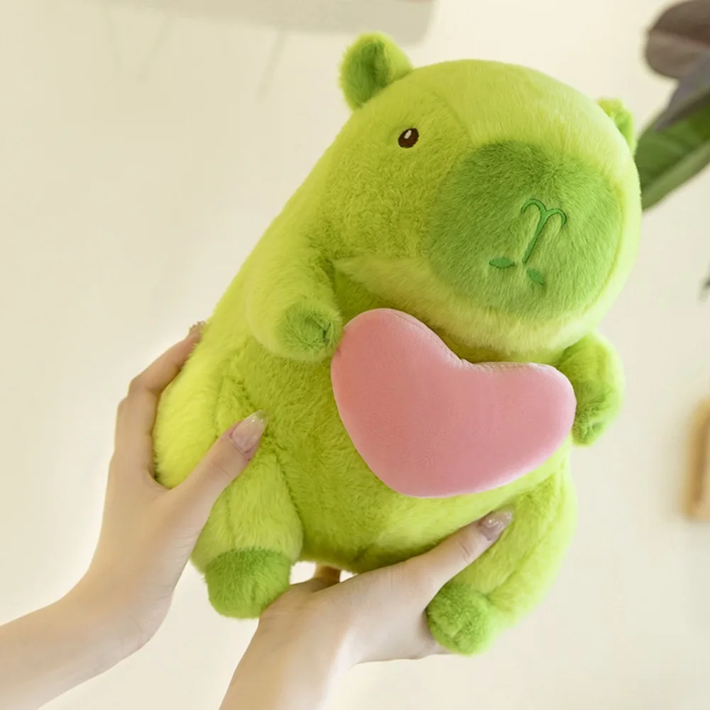 PP Baumwolle Grün Capybara Plüschtier Flauschige Simulation Liebe Capybara Puppe Weiche Cartoon Capybara Anime Fluffty Toy Home Decor