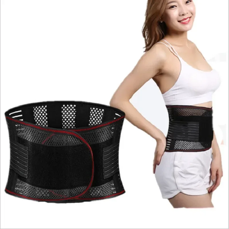 Adjustable Waist Trainer Belt Men Women Lower Back Brace Spine Support Waist Belt Orthopedic Breathable Lumbar Corset