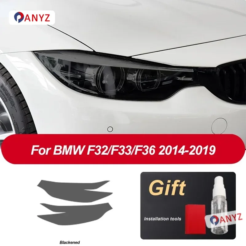 

2 шт. защитная пленка для фар автомобиля, восстановление фар, прозрачная черная наклейка из ТПУ для BMW 4 серии F32 F33 F36, аксессуары
