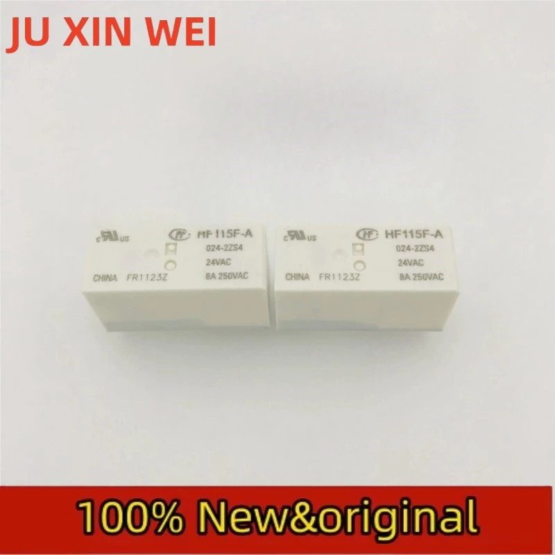 5PCS Hongfa relay HF115F-A-024-2ZS4 two group conversion 8-pin 8A250VAC coil voltage 24VAC