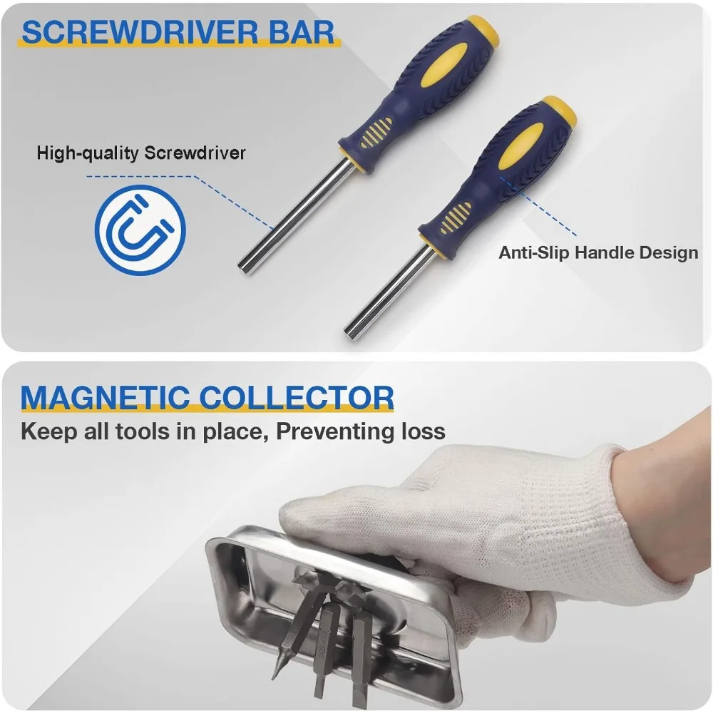 ชุดไขควงความแม่นยำสูง 100 ชิ้น สำหรับงานวิศวกรรมและการซ่อมแซม พร้อมปลายแม่เหล็กและที่เจาะรูแบบโรลพิน