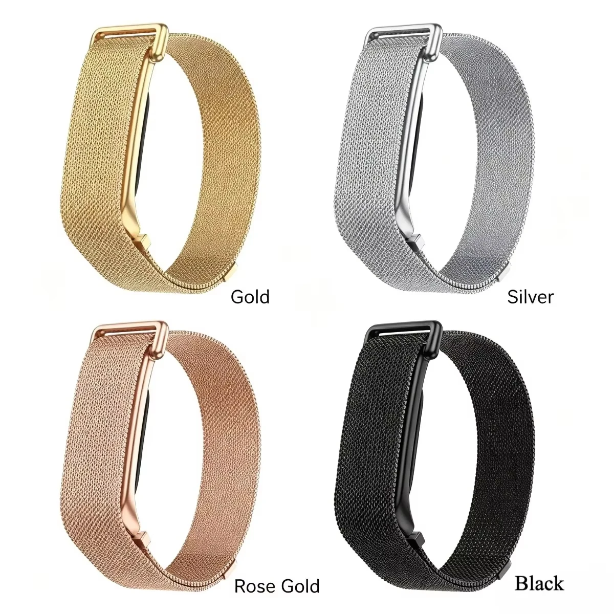 Stainless Steel Milanese Loop Strap Compatible with Google Fitbit Air Magnetic Mesh Replacement Bracelet Watch band Accessories